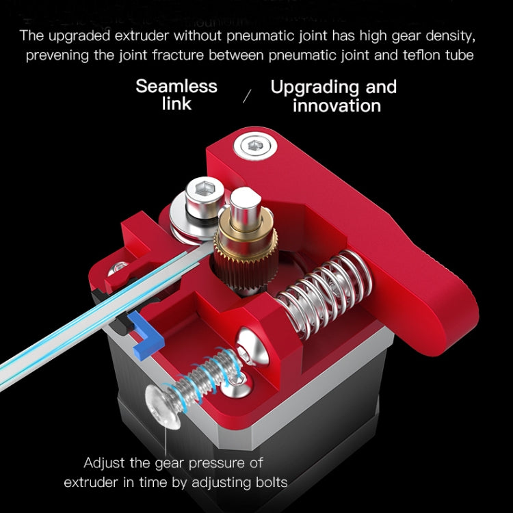 ชุดหัวฉีด Bowden สีแดงโลหะทั้งหมดสำหรับเครื่องพิมพ์ 3D Creality Ender-3 / Ender-3 Pro / Ender-3 V2 / CR-10 Pro V2