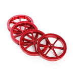น็อตปรับระดับมือหมุนสีแดงโลหะสำหรับเครื่องพิมพ์ 3D Creality Ender-3 / Ender-3 Pro / Ender-3 V2 / CR-10 Pro V2