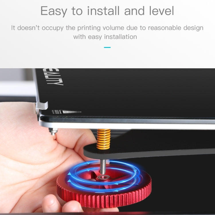 น็อตปรับระดับมือหมุนสีแดงโลหะสำหรับเครื่องพิมพ์ 3D Creality Ender-3 / Ender-3 Pro / Ender-3 V2 / CR-10 Pro V2