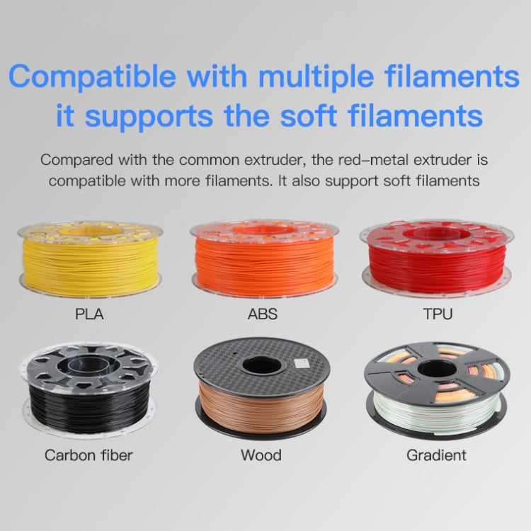 ชุดหัวฉีด Bowden บล็อกโลหะสีเงิน Creality สำหรับเครื่องพิมพ์ 3D Ender-3 / Ender-3 Pro / Ender-3 V2 / CR-10 Pro V2