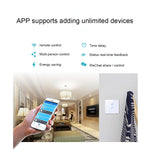 สวิตช์ผนังกระจกนิรภัย Sonoff Touch ขนาด 86 มม. 1 ช่อง สวิตช์สัมผัสไฟบ้านอัจฉริยะ รองรับ Alexa และ Google Home, AC 90V-250V 400W 2A, ขนาด 86 มม.