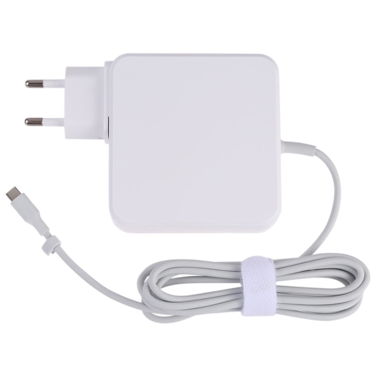 อะแดปเตอร์จ่ายไฟ USB-C / Type-C 87W แบบพกพาพร้อมสายชาร์จยาว 1.8 เมตร, ปลั๊กยุโรป