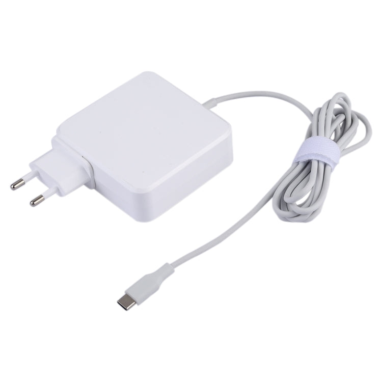 อะแดปเตอร์จ่ายไฟ USB-C / Type-C 87W แบบพกพาพร้อมสายชาร์จยาว 1.8 เมตร, ปลั๊กยุโรป