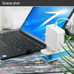 อะแดปเตอร์จ่ายไฟ USB-C / Type-C 87W แบบพกพาพร้อมสายชาร์จยาว 1.8 เมตร, ปลั๊กยุโรป