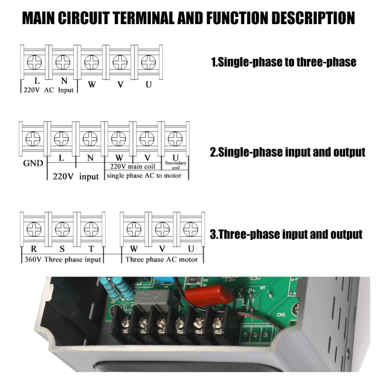 อินเวอร์เตอร์เฟสเดียว 2.2KW 220V รุ่น AT1-2200S