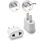 อะแดปเตอร์ปลั๊กซ็อกเก็ตเดินทางสากล US & EU เป็นปลั๊ก US สำหรับผนัง AC 250V