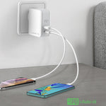 LDNIO A4403C 30W PD + Auto-id Foldable Fast Travel Charger with 1m 8 Pin Cable, AU Plug, with 8 Pin Cable, 30W with 8 Pin Cable