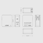 ที่ชาร์จเดินทางพับได้ LDNIO A4403C 30W PD + Auto-id พร้อมสาย Micro USB 1 ม., ปลั๊ก EU, พร้อมสาย Micro USB