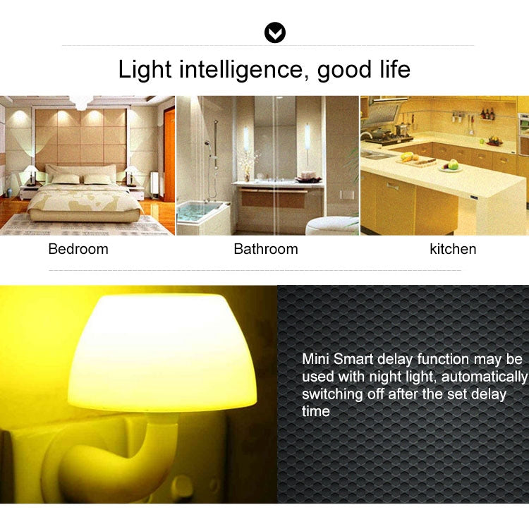 ซ็อกเก็ตสมาร์ท WiFi รูปทรงกลม 10A พร้อมแอปควบคุมระยะไกลตั้งเวลา รองรับ Alexa & Google Home, AC 100-240V, ปลั๊ก JP / US