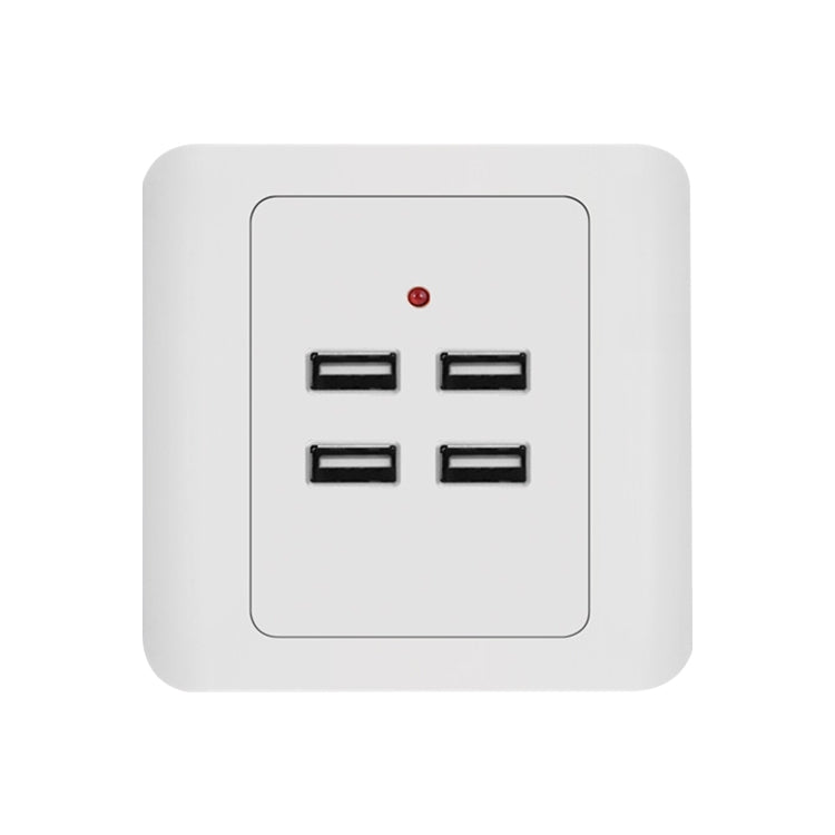 อะแดปเตอร์ชาร์จ USB 4 พอร์ต 5V 3.1A แบบติดผนัง แท่นชาร์จ เต้ารับแผงพลังงาน อินพุต 36V USB 2.0 4 พอร์ต