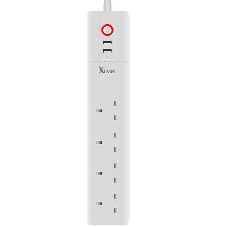 ปลั๊กไฟอัจฉริยะ WiFi พร้อมพอร์ต USB 2 ช่อง + ปลั๊ก UK 4 ช่อง ควบคุมระยะไกล ใช้งานร่วมกับ Alexa และ Google Home ความยาวสาย: 1.8 ม., AC 90-265V, ปลั๊ก UK, 4xUSB + 3xปลั๊ก UK (ปลั๊ก UK)