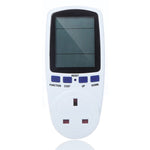 มิเตอร์วัดพลังงานแสดงผล LCD AC 230-250V 50Hz สูงสุด 13A วัตต์ โวลต์ แรงดันไฟฟ้า วิเคราะห์พลังงาน อัตโนมัติ พร้อมปลั๊ก UK, AC 230-250V ปลั๊ก UK