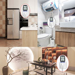 มิเตอร์วัดพลังงานแสดงผล LCD AC 230V 50Hz สูงสุด 16A วัตต์ โวลต์ แรงดันไฟฟ้า วิเคราะห์พลังงาน อัตโนมัติ พร้อมปลั๊ก EU, AC 230V ปลั๊ก EU