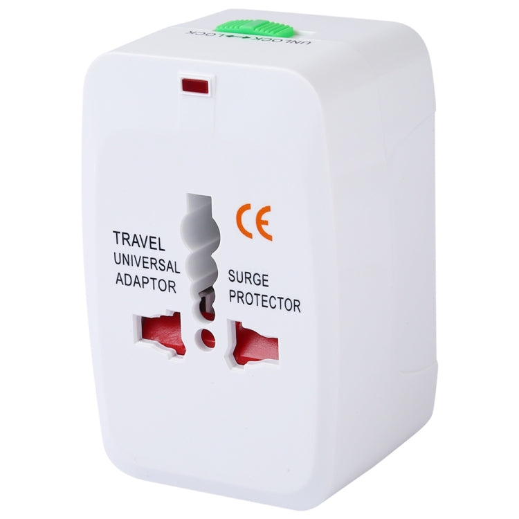 อะแดปเตอร์แปลงไฟเดินทางอเนกประสงค์ 110-250V พร้อมช่อง USB คู่, ปลั๊กยุโรป / สหราชอาณาจักร / สหรัฐอเมริกา / ออสเตรเลีย