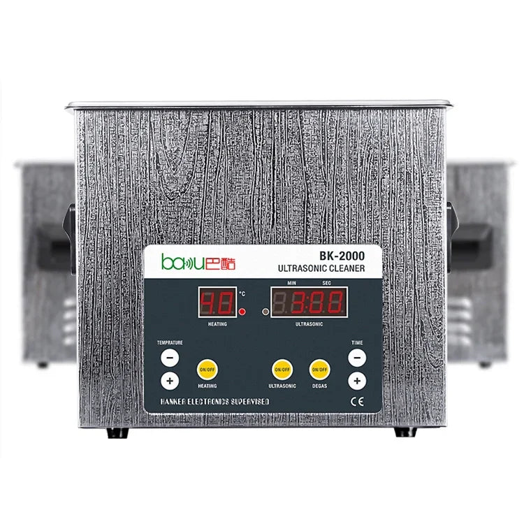 เครื่องล้างอัลตราโซนิก BAKU BK-2000 120W 3.36L พร้อมจอ LCD และตะกร้า AC 220V ปลั๊ก EU BK-2000 120W 3.36L 220V
