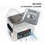 เครื่องล้างอัลตราโซนิก BAKU BK-2000 120W 3.36L พร้อมจอ LCD และตะกร้า AC 220V ปลั๊ก EU BK-2000 120W 3.36L 220V