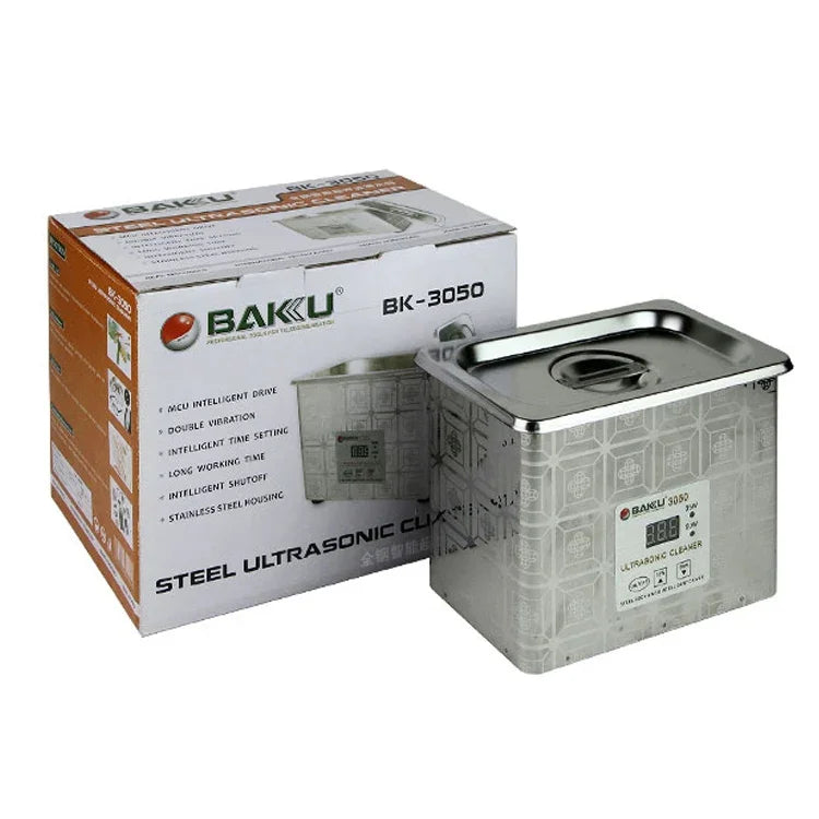 เครื่องล้างอัลตราโซนิก BAKU BK-3050 35W / 50W ปรับได้ 0.8L พร้อมจอ LCD AC 220V BK-3050 35W / 50W 0.8L 220V