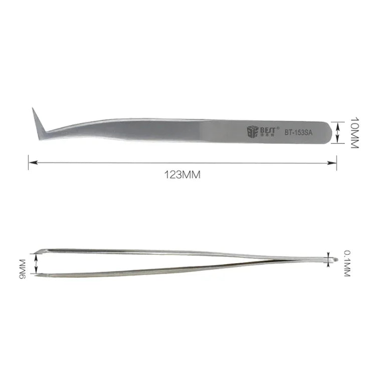 BEST BST-153SA เครื่องมือแต่งขนตาแบบโค้งสแตนเลส