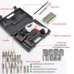 4.8V Multi-functional Household Electric Screwdriver Electric Drill Electric Screwdriver Set US Plug, US Plug