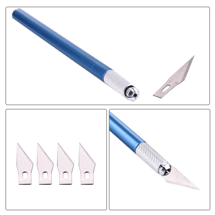มีดแกะสลักโลหะ WLXY-9309 เครื่องมือซ่อมโทรศัพท์มือถือมืออาชีพพร้อมใบมีด 6 ชิ้น WLXY-9309