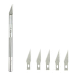 มีดแกะสลักโลหะ JIAFA JF-621 เครื่องมือซ่อมโทรศัพท์มือถือมืออาชีพพร้อมใบมีด 6 ชิ้น, JF-621