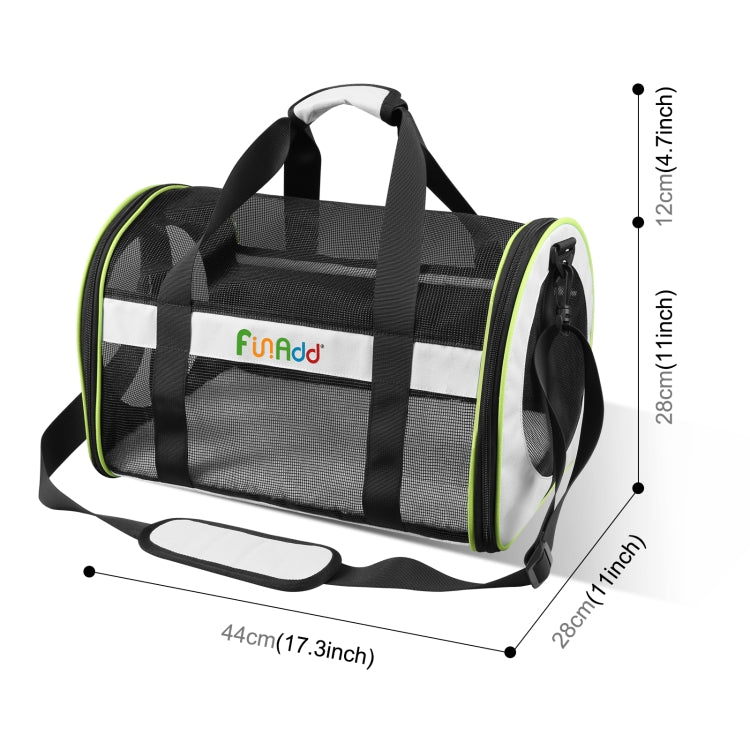 FUNADD กระเป๋าสะพายเดินทางสัตว์เลี้ยง แบบพับได้ กระเป๋าสะพาย