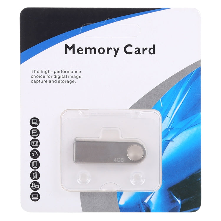 แฟลชไดรฟ์ USB 2.0 โลหะ 4GB, 4GB