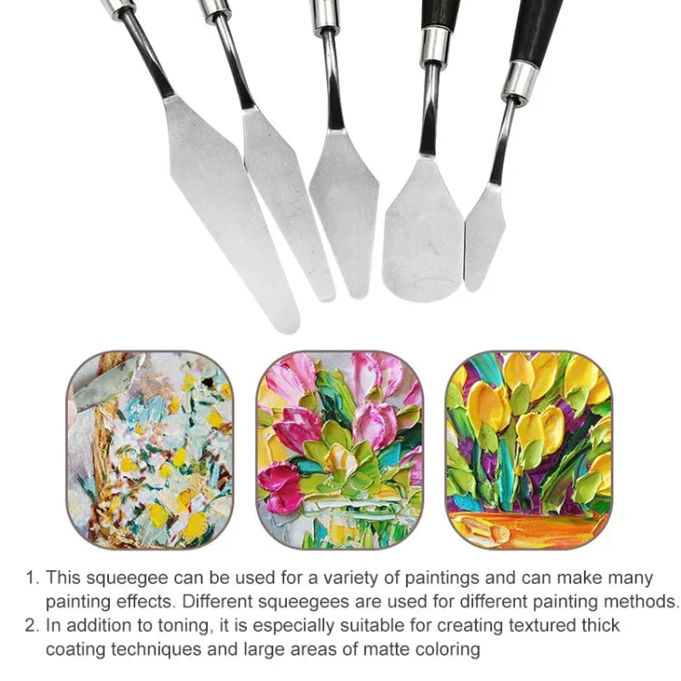 ชุดอุปกรณ์ศิลปะ QST EXPRESS 5 in 1 ที่ขูดสีสแตนเลส, 5 in 1 (สีดำ)