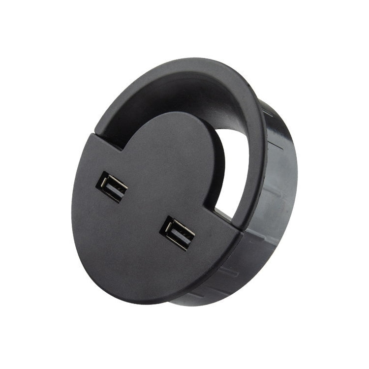 ฝาปิดรูสายเคเบิล USB สำหรับโต๊ะทำงาน ขนาด 60 มม. ที่เก็บสายแบบกลม