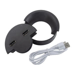 ฝาปิดรูสายเคเบิล USB สำหรับโต๊ะทำงาน ขนาด 60 มม. ที่เก็บสายแบบกลม