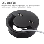 ฝาปิดรูสายเคเบิล USB สำหรับโต๊ะทำงาน ขนาด 60 มม. ที่เก็บสายแบบกลม