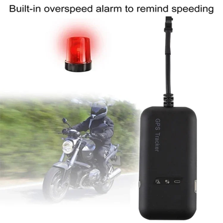 อุปกรณ์ติดตาม GPS สมาร์ทแบบเรียลไทม์สำหรับรถยนต์และมอเตอร์ไซค์ พร้อมไฟ LED แสดงสถานะ มีเสาอากาศ GSM และ GPS ในตัว, GPS มอเตอร์ไซค์