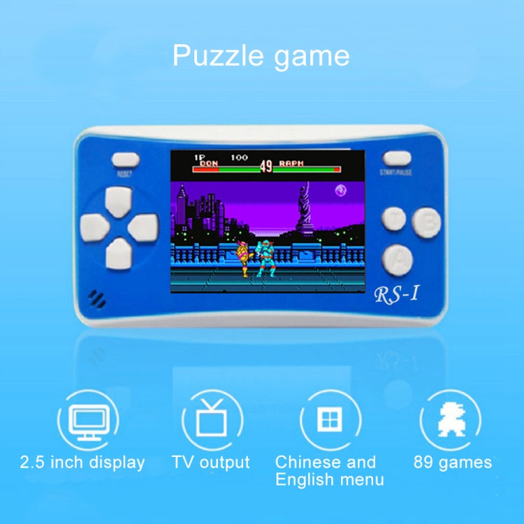 เครื่องเล่นเกมพกพา RS-1 สไตล์เรโทร หน้าจอ LCD สีแท้ 8 บิต ขนาด 2.5 นิ้ว มีเกมในตัว 152 เกม