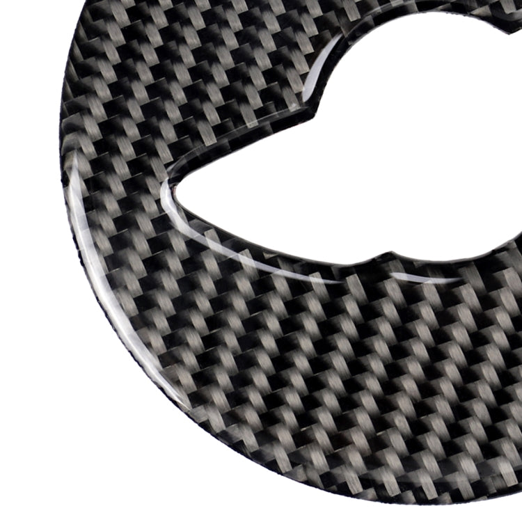 Car Steering Wheel Logo R Chassis Carbon Fiber Decorative Sticker for BMW MINI R55 / R56 / Countryman R60 / Paceman R61, For BMW MINI R55