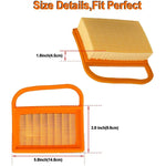 แผ่นกรองอากาศสำหรับ Stihl TS410 420 480 500i เลื่อยตัดคอนกรีตแทนที่ 4238 141 0300 Stens 605-555 โรตารี่ 12716, สำหรับ Stihl TS410 420