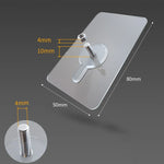 Screw Sticky Hook Wall Hanging Punch-free Wall Sticker Hook, Screw Length: 10mm, 10mm