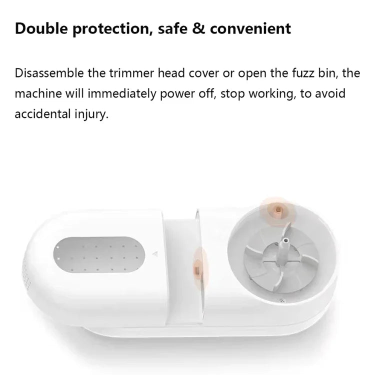 เครื่องโกนขนแบบพกพาขนาดเล็ก Xiaomi Mijia แท้ พร้อมที่กำจัดขนไฟฟ้าและชาร์จ USB, ที่กำจัดขน 1