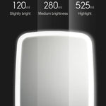 กระจกแต่งหน้าพกพา Xiaomi Youpin Jordan&Judy พร้อมไฟ LED พับได้ โคมไฟตั้งโต๊ะแต่งหน้า