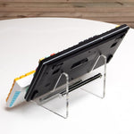 YX003-2 Double Layer Transparent Acrylic Detachable Keyboard Stand, YX003-2