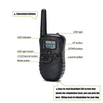 ปลอกคอฝึกสุนัขกันน้ำ ชาร์จไฟได้ ระยะไกล 300ม. พร้อมจอ LCD, ระยะไกล 300ม.