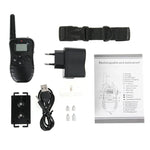 ปลอกคอฝึกสุนัขกันน้ำ ชาร์จไฟได้ ระยะไกล 300ม. พร้อมจอ LCD, ระยะไกล 300ม.