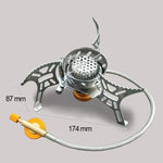 เตาแก๊สแบบพกพาแยกส่วน 3700W สำหรับใส่หลัง พร้อมอุปกรณ์ทำอาหารกันระเบิด