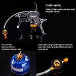 เตาแก๊สแบบพกพาแยกส่วน 3700W สำหรับใส่หลัง พร้อมอุปกรณ์ทำอาหารกันระเบิด