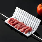 Functional Barbecue Wear String Machine Tool Meat Vegetable Kebabs Skewer, Vegetable Kebabs Skewer