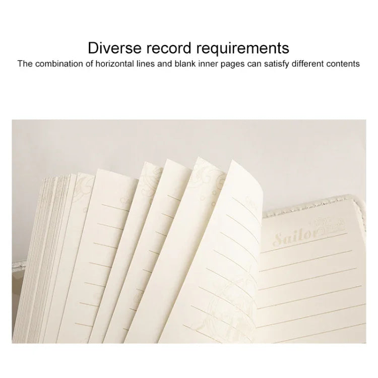 B6 Retro PU Cover Notebook Diary Book with Password Lock