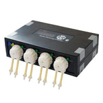 Jebao DP-4 ปั๊มจ่ายอัตโนมัติ 7.5W ปั๊มเพอริสตัลซิส 4 ช่อง สำหรับตู้ปลา ปะการัง เครื่องให้อาหารอัตโนมัติ เครื่องจ่ายของเหลว ปลั๊ก US, DP-4 DP-4 7.5W