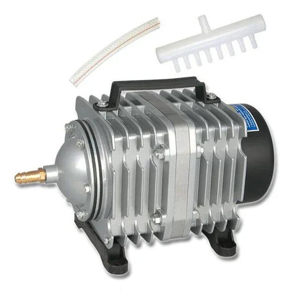 ACO-006 ปั๊มลมแม่เหล็กไฟฟ้า 80W 88L/นาที สำหรับตู้ปลาอาหารทะเล เพิ่มออกซิเจน แยกการไหลของอากาศ ปลั๊ก US, ACO-006