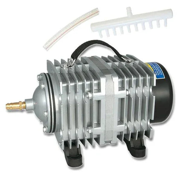 ACO-008 ปั๊มลมแม่เหล็กไฟฟ้า 120W 110L/นาที คอมเพรสเซอร์เพิ่มออกซิเจนในตู้ปลา อะแดปเตอร์ปลั๊ก US, ACO-008