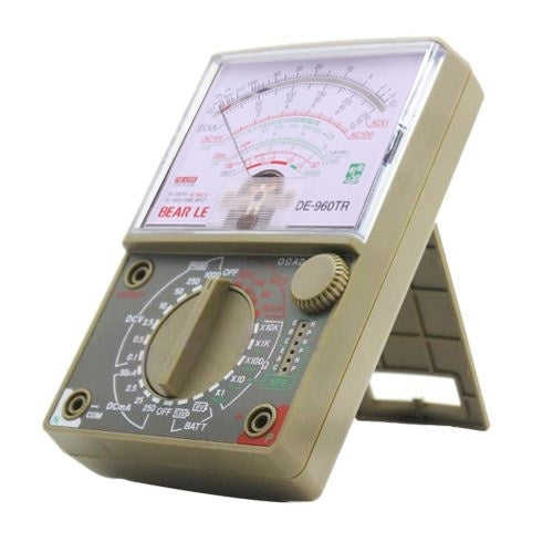 เครื่องวัดมัลติมิเตอร์กลไก DE-960TR พร้อมสปริงความแม่นยำและหน้าจอ LCD