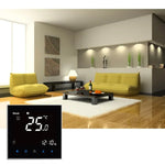 เครื่องควบคุมอุณหภูมิห้องแบบดิจิทัล LCD ชนิดทำความร้อนด้วยน้ำ BHT-2001 3A แสดงนาฬิกา/อุณหภูมิ/เวลา/สัปดาห์/ความร้อน ฯลฯ, BHT-2001 3A (สีดำ)